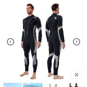 Men’s 3mm front zipper wetsuit SEASKIN size XL